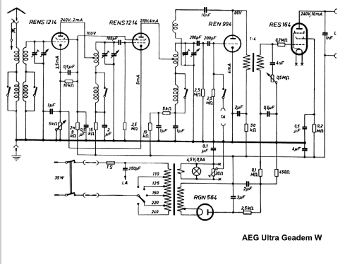 Ultra-Geadem W; AEG Radios Allg. (ID = 268976) Radio