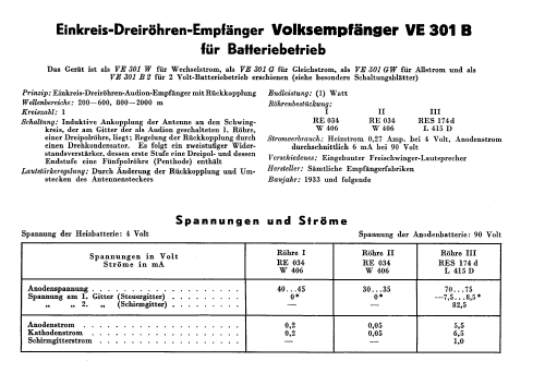 VE301B; AEG Radios Allg. (ID = 3062593) Radio