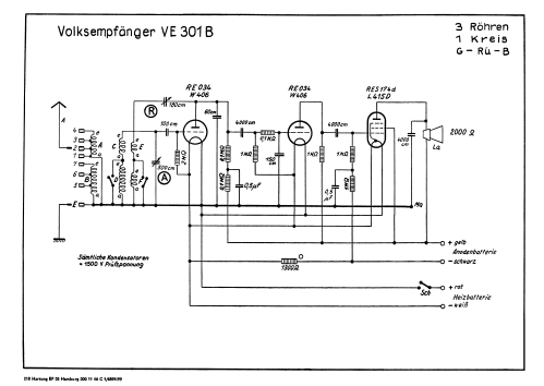 VE301B; AEG Radios Allg. (ID = 3062601) Radio