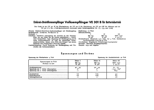 VE301B; AEG Radios Allg. (ID = 3062602) Radio