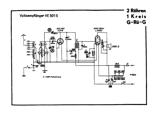 VE301G; AEG Radios Allg. (ID = 3058903) Radio