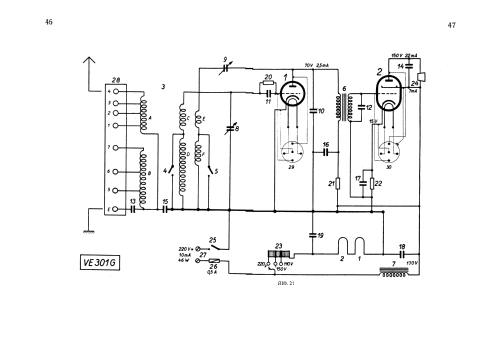 VE301G; AEG Radios Allg. (ID = 3059029) Radio