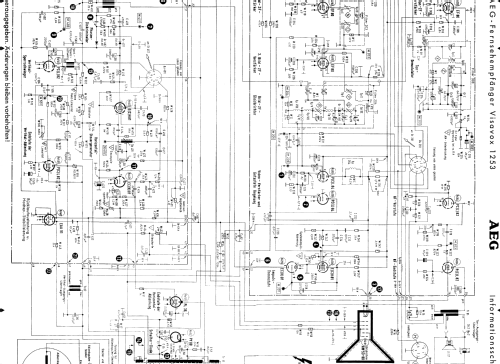 Visavox 1253S; AEG Radios Allg. (ID = 528660) Television