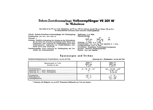 Volksempfänger VE301W; AEG Radios Allg. (ID = 3060066) Radio