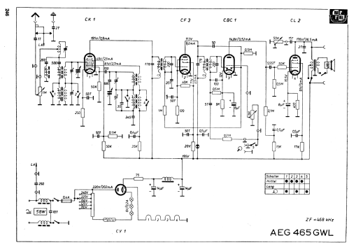 Weltmeister 465GWL; AEG Radios Allg. (ID = 1850050) Radio