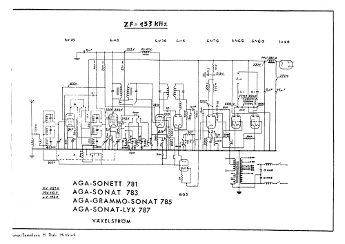 Grammo-Sonat 785; AGA and Aga-Baltic (ID = 2373033) Radio