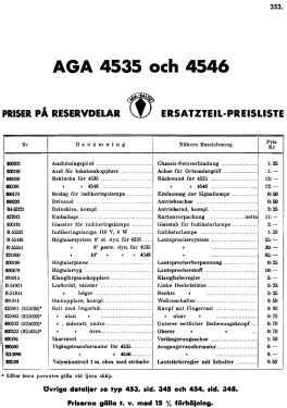 Stora Orkester 4535; AGA and Aga-Baltic (ID = 2733090) Radio