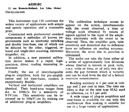 Laboscope 130; Agelec A.G.E.L.E.C.; (ID = 2764614) Equipment