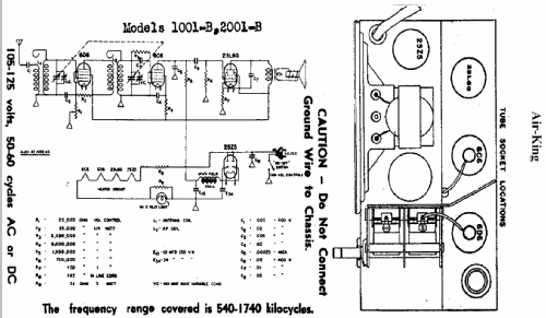 1001B ; Air King Products Co (ID = 478888) Radio