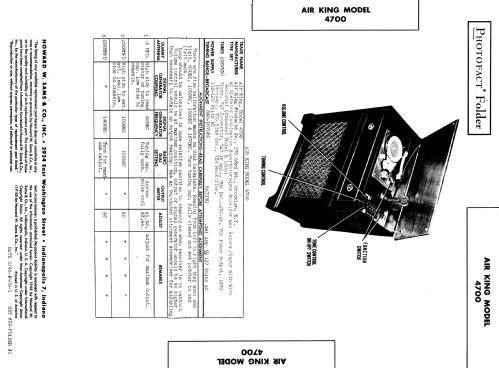 4700 ; Air King Products Co (ID = 974535) Radio