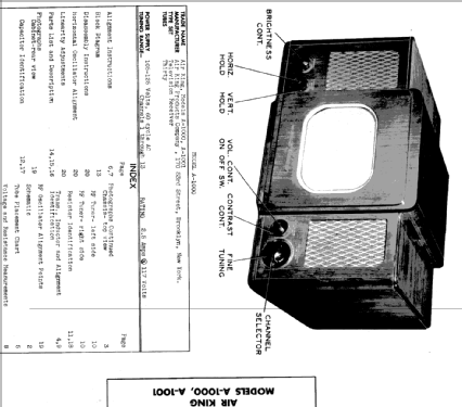 A-1000 ; Air King Products Co (ID = 303515) Television