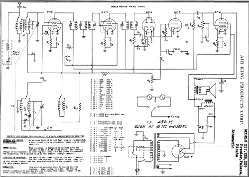 Premier 227 ; Air King Products Co (ID = 54051) Radio