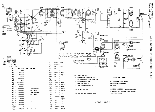 X8312 ; Air King Products Co (ID = 485985) Radio