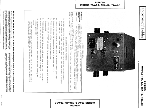 TRA-1A ; Airadio Inc.; (ID = 600476) Commercial Tr