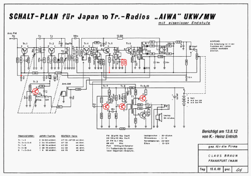 10 Transistor AR-132; Aiwa Co. Ltd.; Tokyo (ID = 1287867) Radio