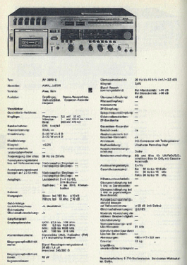 Stereo Cassette-Receiver AF-3070; Aiwa Co. Ltd.; Tokyo (ID = 2811090) Radio