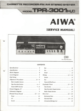 Stereo-Center TPR-3001 C, H; Aiwa Co. Ltd.; Tokyo (ID = 2895433) Radio