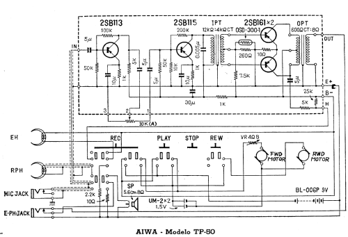 Tape Recorder TP-50; Aiwa Co. Ltd.; Tokyo (ID = 722780) Enrég.-R