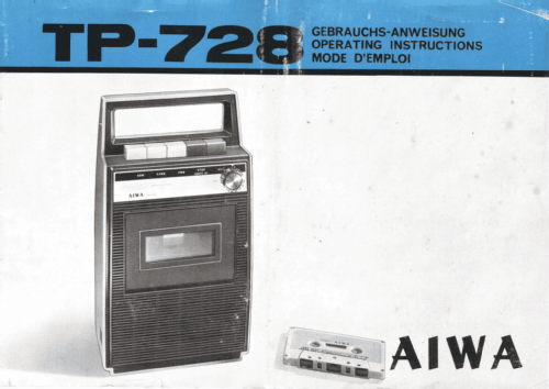 TP728; Aiwa Co. Ltd.; Tokyo (ID = 3103547) R-Player