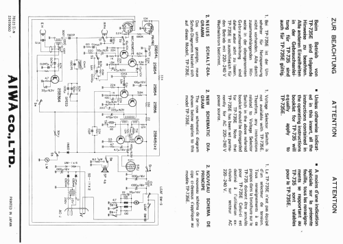 TP-735; Aiwa Co. Ltd.; Tokyo (ID = 1480971) R-Player