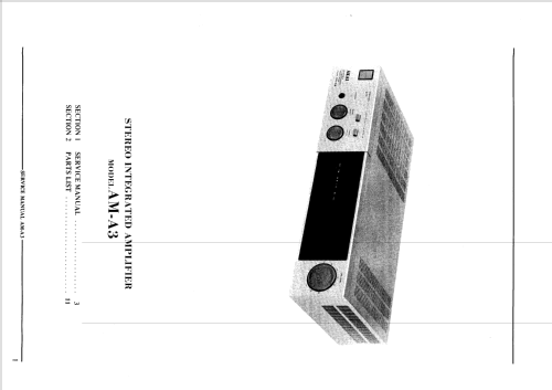 Stereo Integrated Amplifier AM-A3; Akai Electric Co., (ID = 2492973) Ampl/Mixer