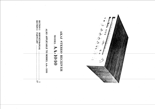 Stereo Receiver AA-1040; Akai Electric Co., (ID = 2489738) Radio