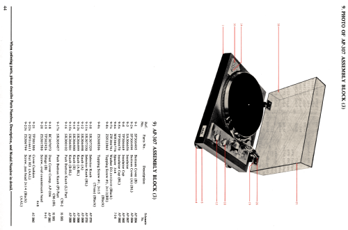 Quartz Lock Direct Drive Fully Automatic Turntable AP-307; Akai Electric Co., (ID = 1920666) R-Player