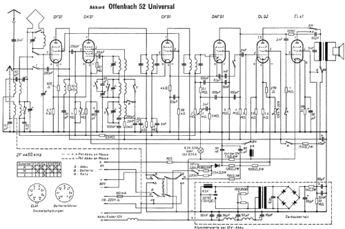 Offenbach 52 Universal; Akkord-Radio + (ID = 1611505) Radio