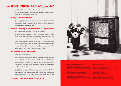 460; Albis, Albiswerke AG (ID = 2538118) Radio