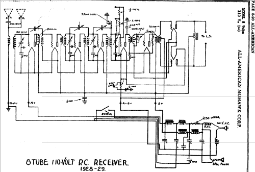 8Tube D. C. ; All American Mohawk, (ID = 689316) Radio