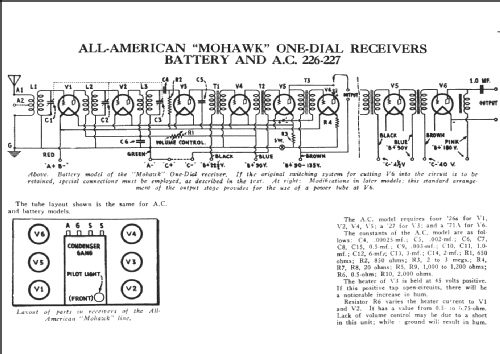 Mohawk 226; All American Mohawk, (ID = 425905) Radio