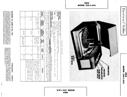 554-1-61A ; Aria brand, Allied (ID = 436903) Radio