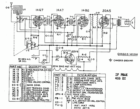 5B 175 Ch= 200; Allied Radio Corp. (ID = 261445) Radio