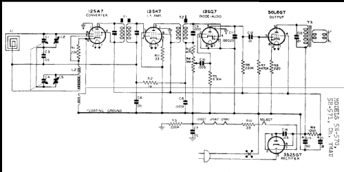 5H-571 Ch= YHAU; Allied Radio Corp. (ID = 220874) Radio