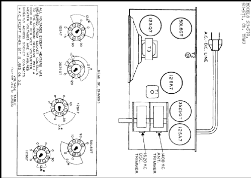 5H-571 Ch= YHAU; Allied Radio Corp. (ID = 220877) Radio