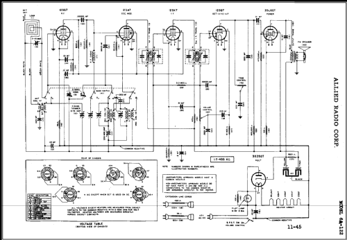 6A-122 ; Allied Radio Corp. (ID = 451590) Radio