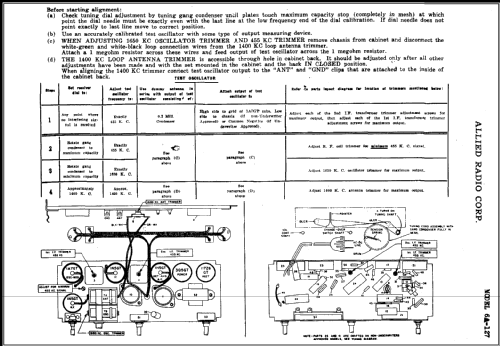 6A-127 ; Allied Radio Corp. (ID = 451595) Radio