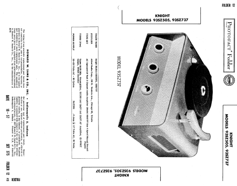 Knight 93SZ505; Allied Radio Corp. (ID = 1158282) Ampl/Mixer