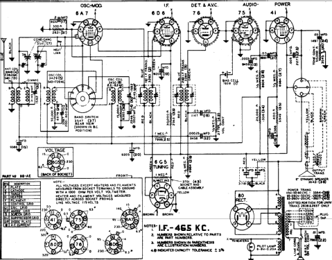 Knight 7 AC Superhet B10561 Code: Chair; Allied Radio Corp. (ID = 275572) Radio