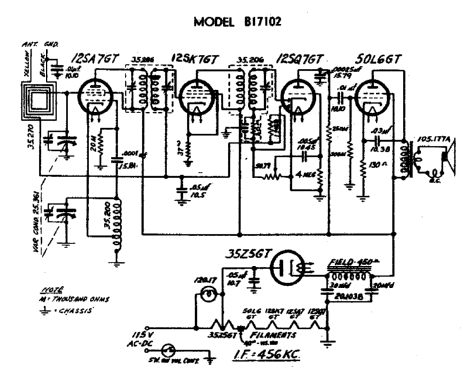 B-17102 ; Allied Radio Corp. (ID = 274133) Radio