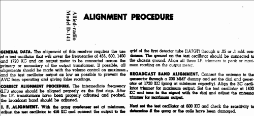 D-140 ; Allied Radio Corp. (ID = 278743) Radio