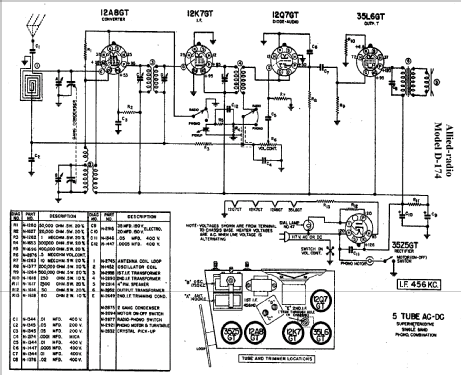 D-174 ; Allied Radio Corp. (ID = 278469) Radio