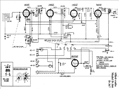 D-366 ; Allied Radio Corp. (ID = 278758) Radio