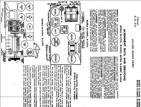 E-10704 B; Allied Radio Corp. (ID = 283614) Radio