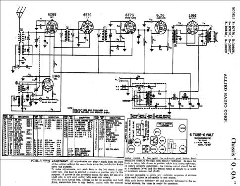 E-10825 QA; Allied Radio Corp. (ID = 283201) Radio