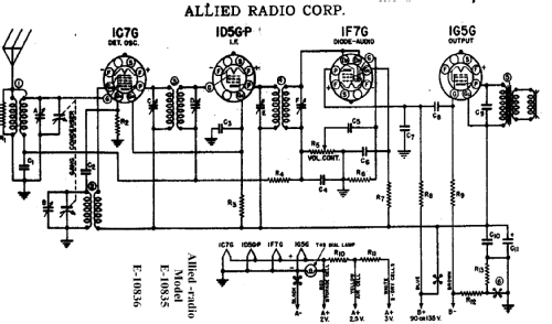 Knight E-10835 L; Allied Radio Corp. (ID = 281517) Radio