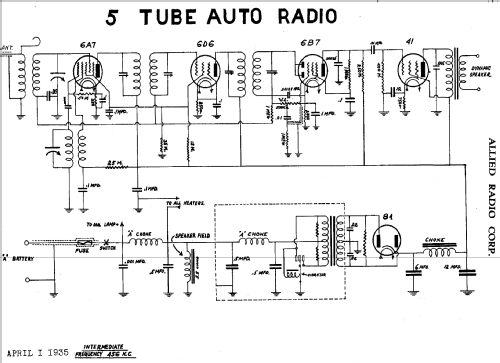 G-9515 ; Allied Radio Corp. (ID = 262359) Car Radio