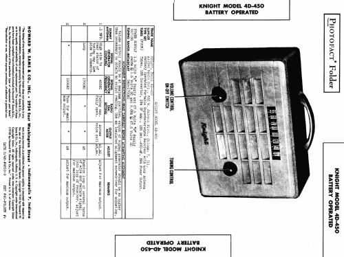 Knight 4D-450 ; Allied Radio Corp. (ID = 983974) Radio