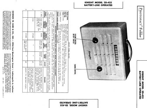 Knight 5D-455 ; Allied Radio Corp. (ID = 951791) Radio