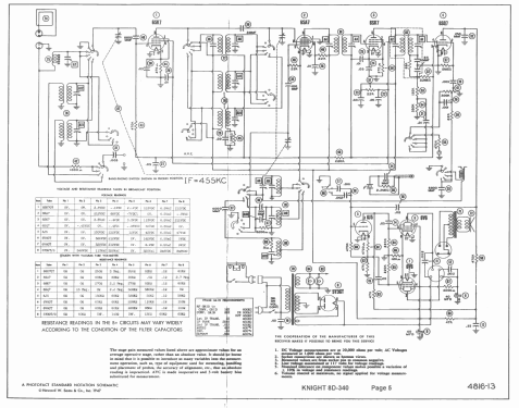 Knight 8D-340 ; Allied Radio Corp. (ID = 1403737) Radio